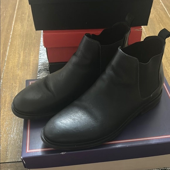 Flag Ltd. Nappa glove waterproof Black Dyer Chelsea boots size 10.5 M with box - Picture 1 of 7